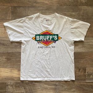 Vintage Hanes large tee Bruff’s Emporia Kansas